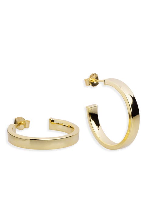 Polished Hoop Earrings