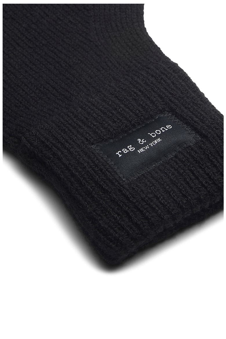Blake Ribbed Gloves, Alternate, color, BLACK