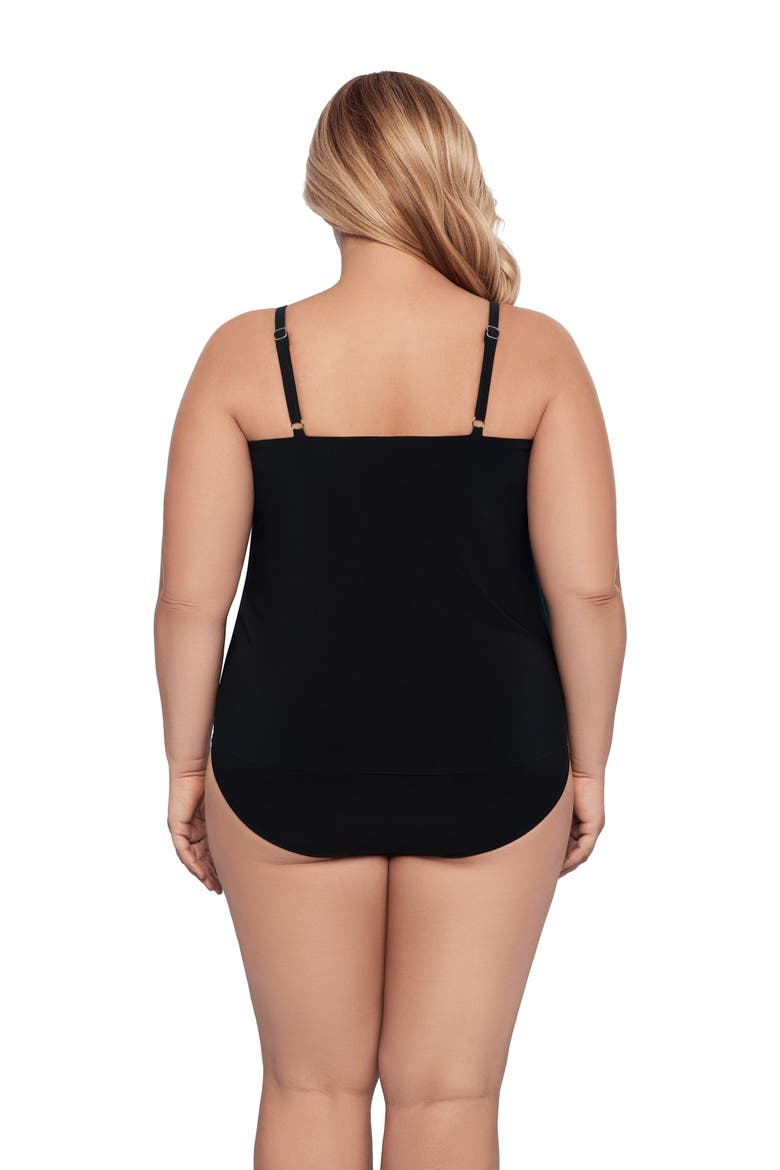 Hank Handkerchief Tankini Swimsuit Top, Alternate, color, Leopard in the Mist Ombre