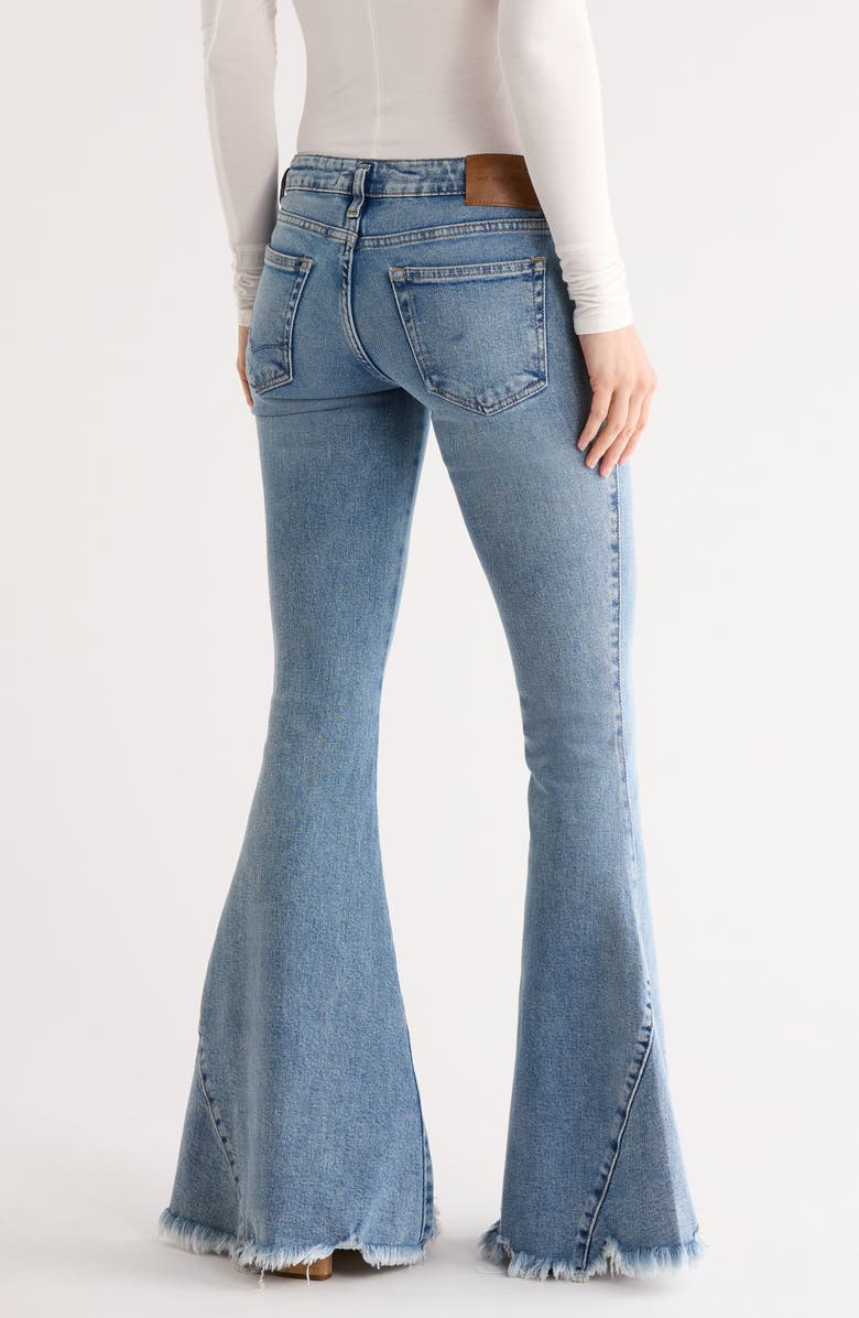 Free People Emre Flare Jeans, Alternate, color, Poppy Blue