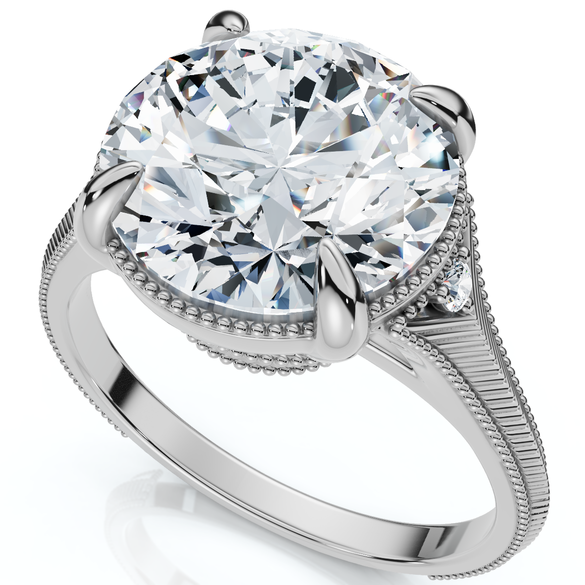 Bliss Diamond Certified 5Ct Swift Diamond Engagement Ring 14k Gold Lab ...