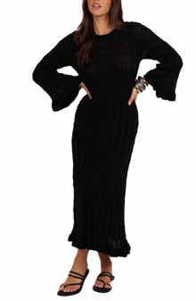 Petal & Pup Colter Rib Long Sleeve Maxi Sweater Dress
