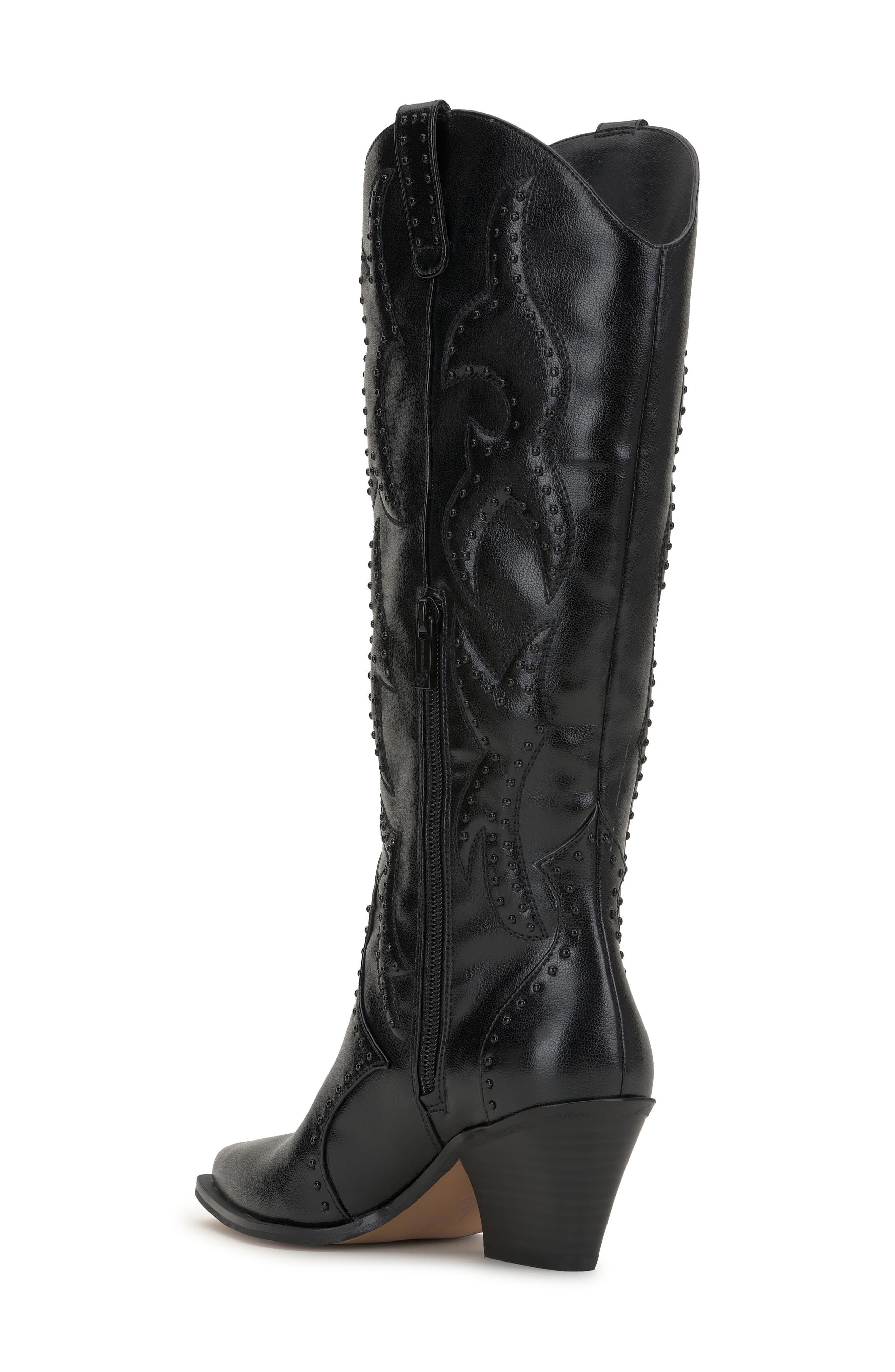 Zaikes Western Boot, Alternate, color, BLACK