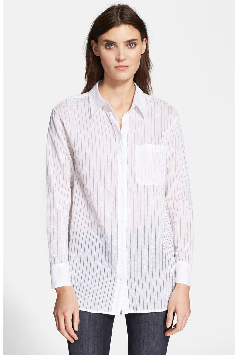 'Daddy' Cotton Shirt, Main, color, BRIGHT WHITE
