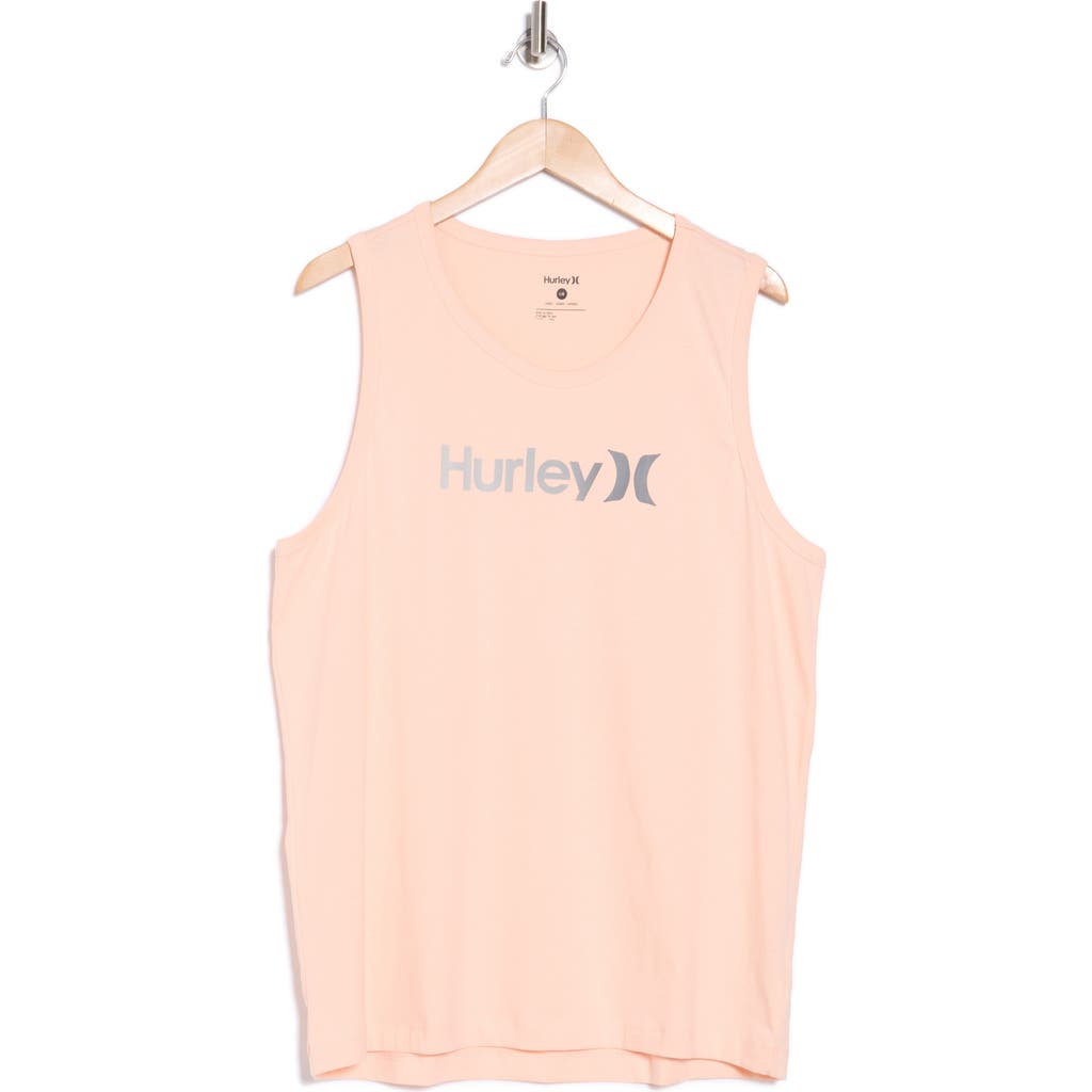 Hurley Logo Cotton Graphic T-shirt In Pink