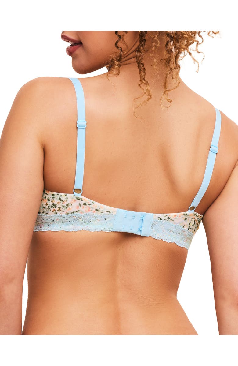 Adore Me Akari Unlined Demi Bra, Alternate, color, Floral White