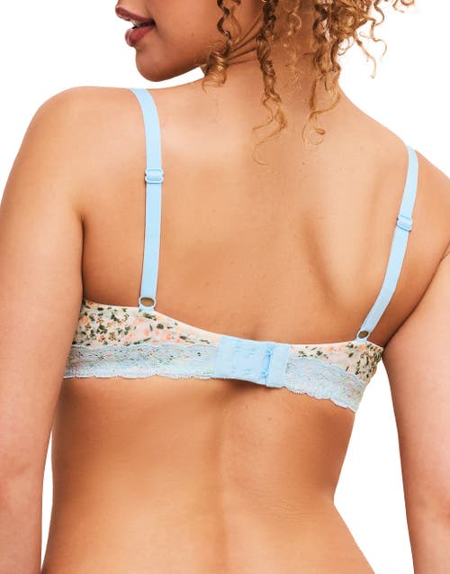 Adore Me Akari Unlined Demi Bra In Floral White