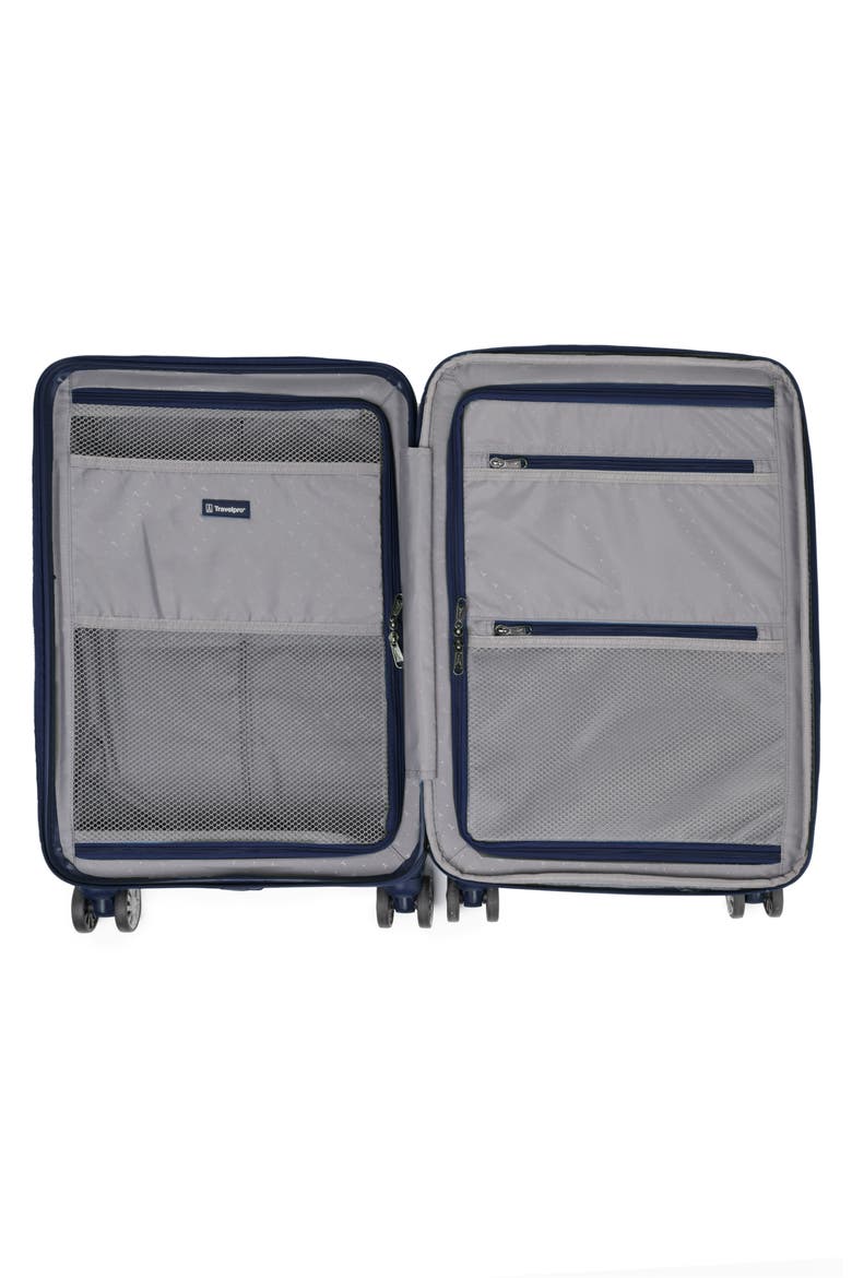 Rollmaster Lite 20 Inch Expandable Hardside Carry-On Suitcase, Alternate, color, DARK NAVY BLACK BRUSHED
