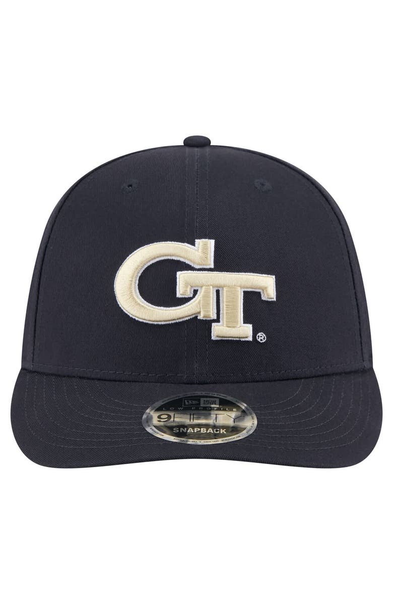 New Era Men's New Era Navy Georgia Tech Yellow Jackets Low Profile 9FIFTY Snapback Hat, Alternate, color, 