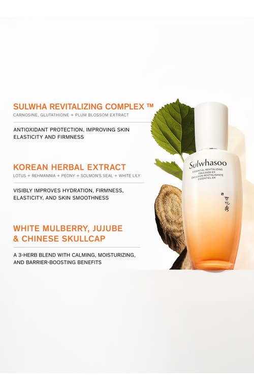 Sulwhasoo Essential Revitalizing Emulsion In Transparent