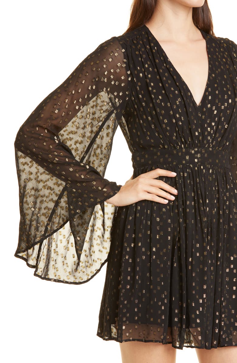 MILLE Goldie Long Sleeve Mini Dress, Alternate, color,