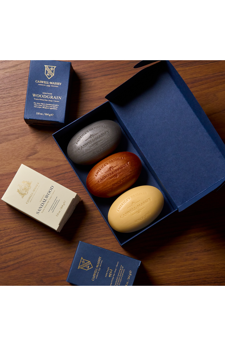 Caswell-Massey Sandalwood Explorer Soap Set, Alternate, color, Regular