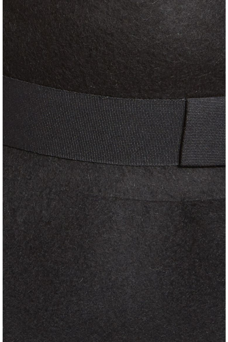 Floppy Felt Hat, Alternate, color, BLACK