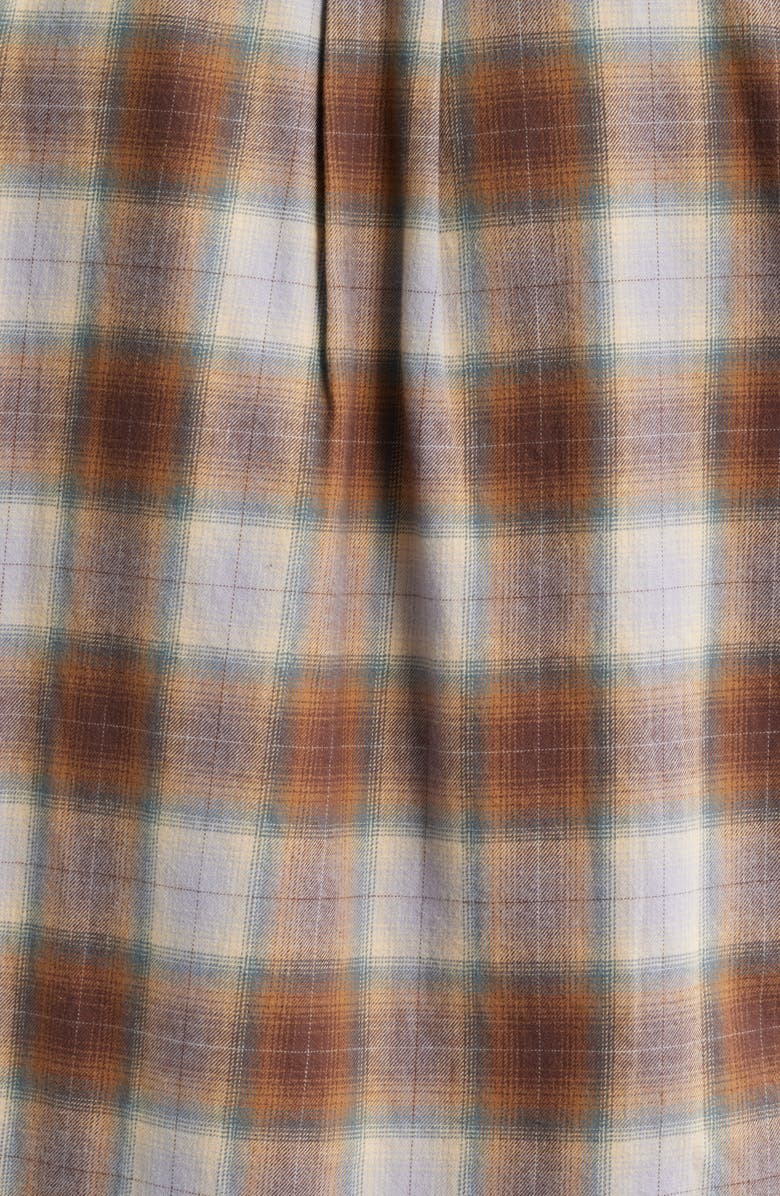 Treasure & Bond Plaid Flannel Button-Up Shirt, Alternate, color, Beige- Brown Ares Plaid