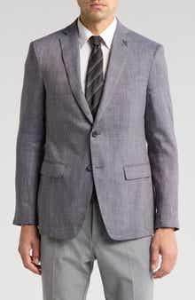 John Varvatos Star USA Solid Linen & Wool Sport Coat