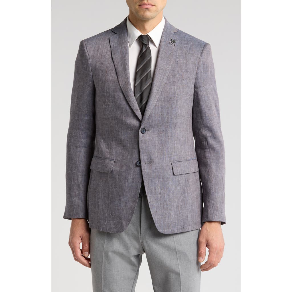 John Varvatos Star Usa Solid Linen & Wool Sport Coat In Blue