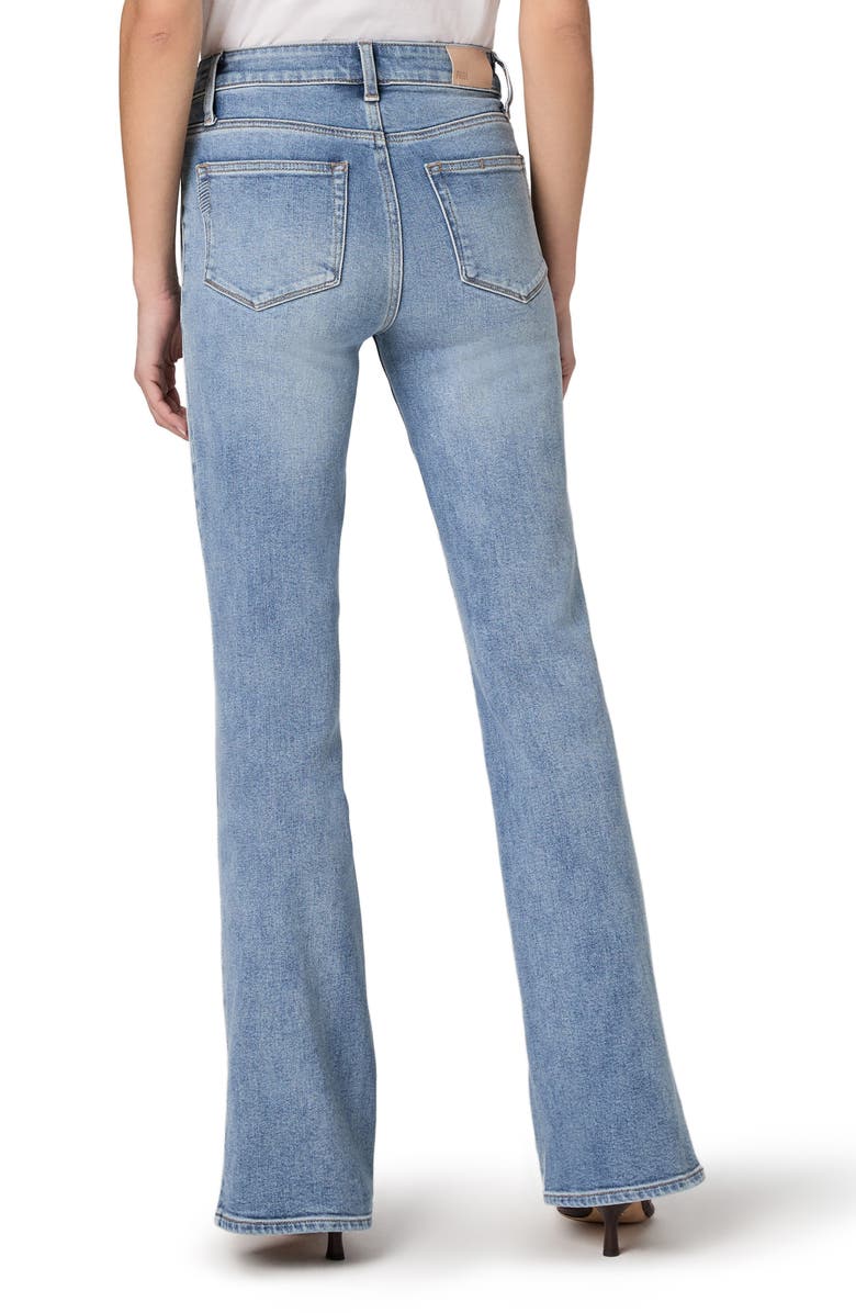 PAIGE Laurel Canyon High Waist Slit Cuff Jeans, Alternate, color, Canals