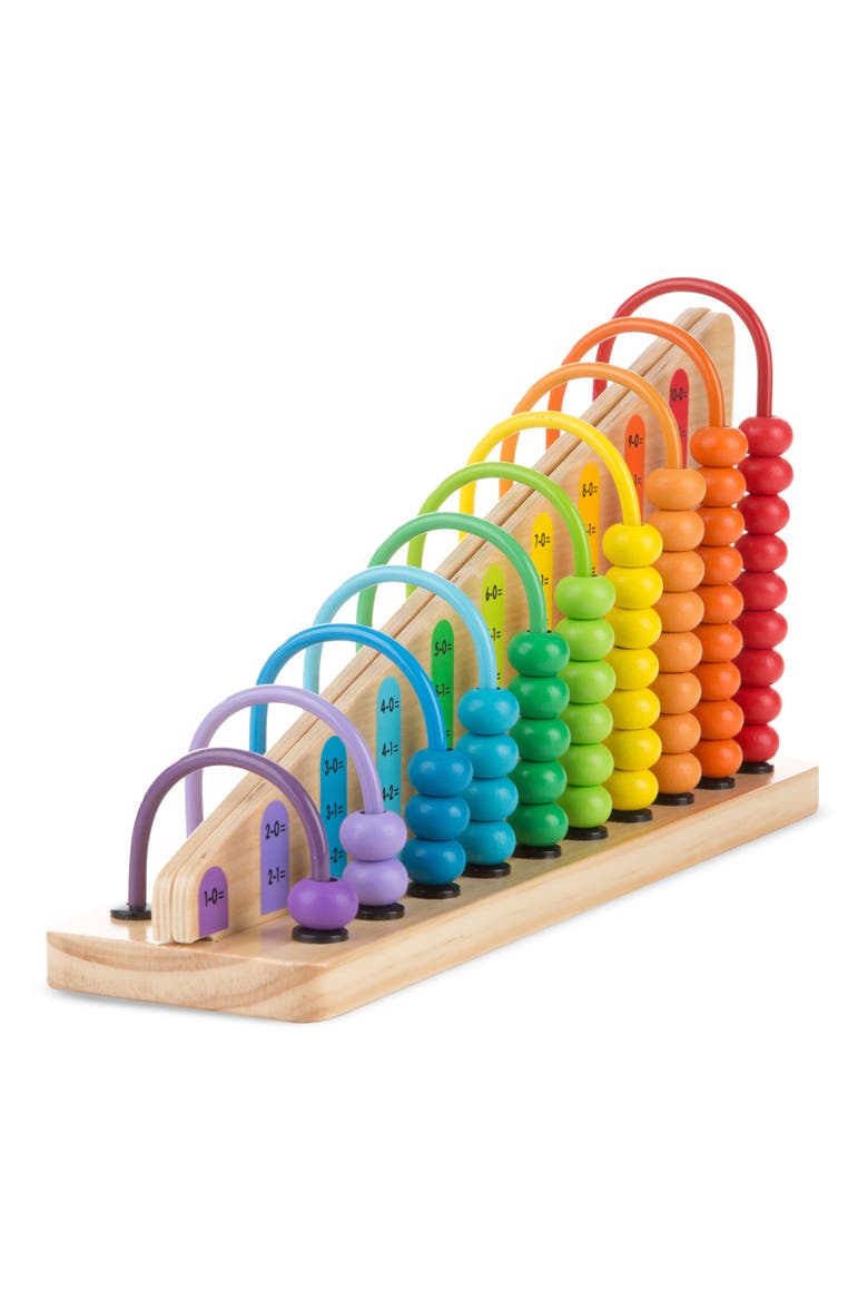 Add and Subtract Abacus, Alternate, color, BROWN