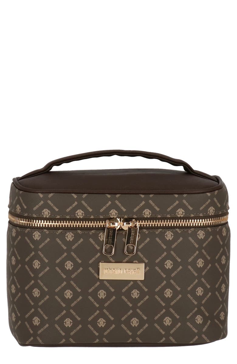 Roberto Cavalli Monogram Train Case, Main, color,