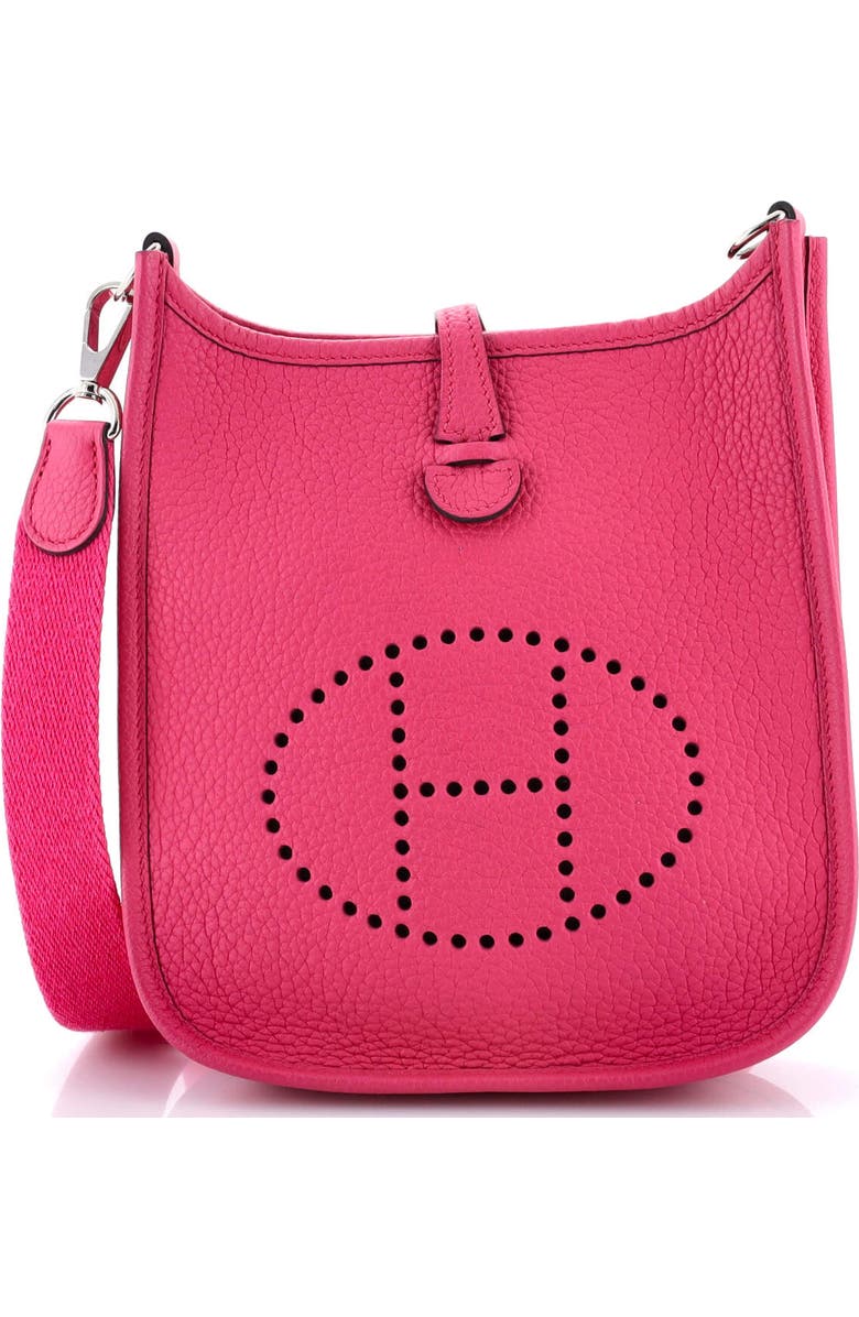 Pre-Owned Hermes Evelyne Bag Gen III Clemence TPM, Main, color, Magnolia