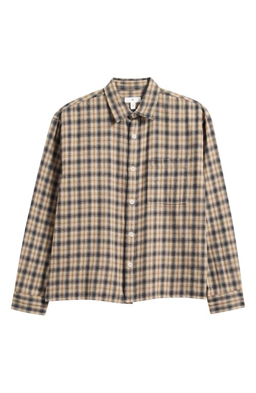 Bp. Boxy Fit Plaid Cotton Flannel Button-up Shirt In Multi
