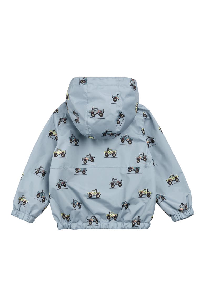 Hooded Windbreaker Jacket, Alternate, color, DUSTY BLUE