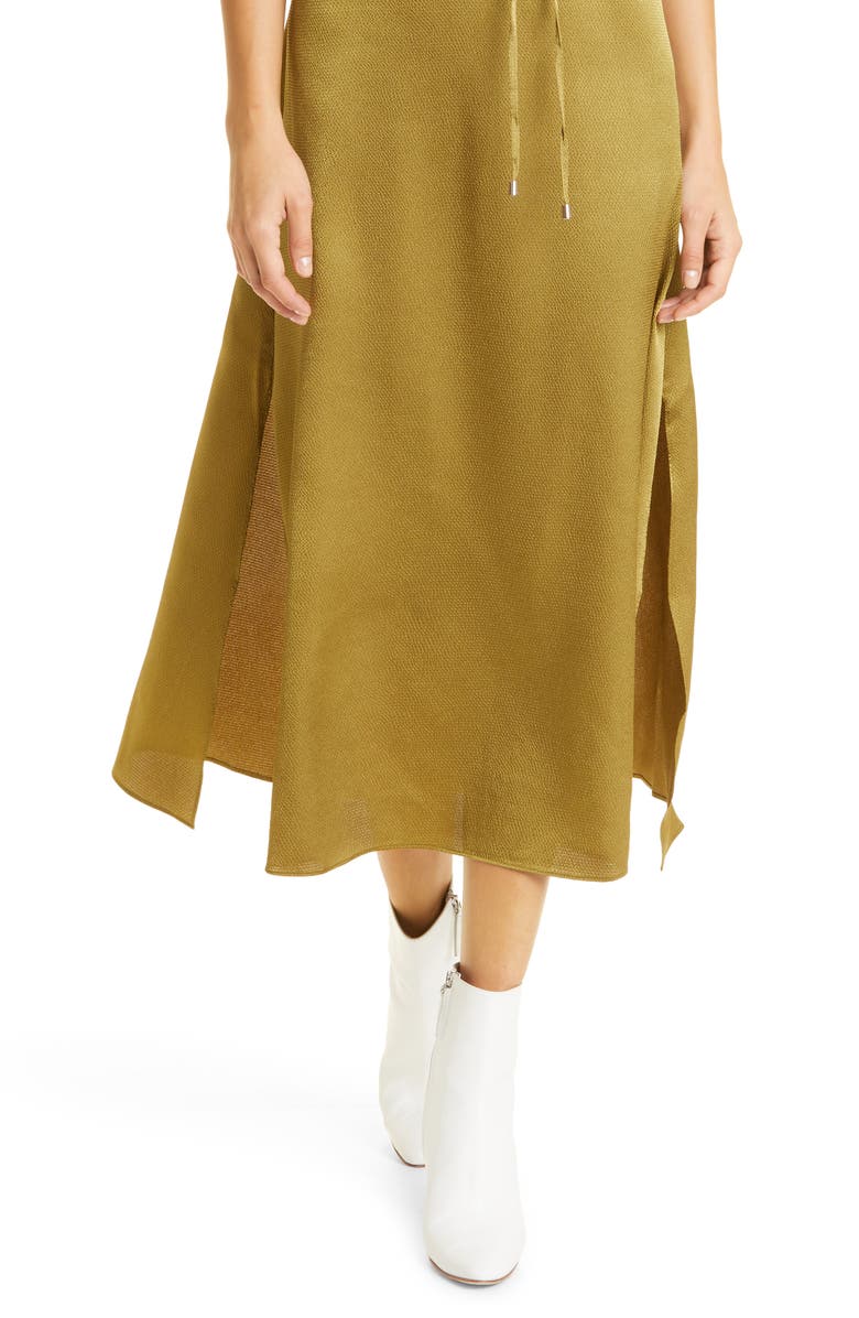 Ted Baker London Roxieyy Textured Satin Halter Dress, Alternate, color, 