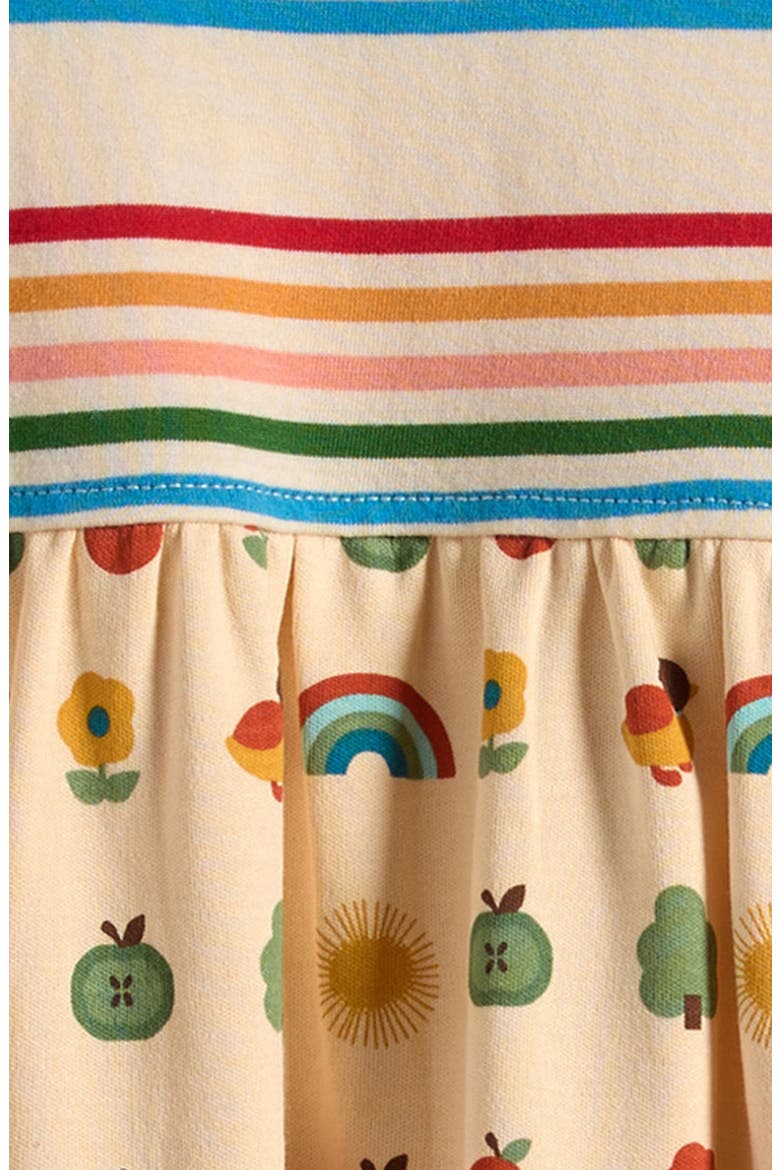 Kids' Rainbows Print Dress, Alternate, color, BEIGE MULTI