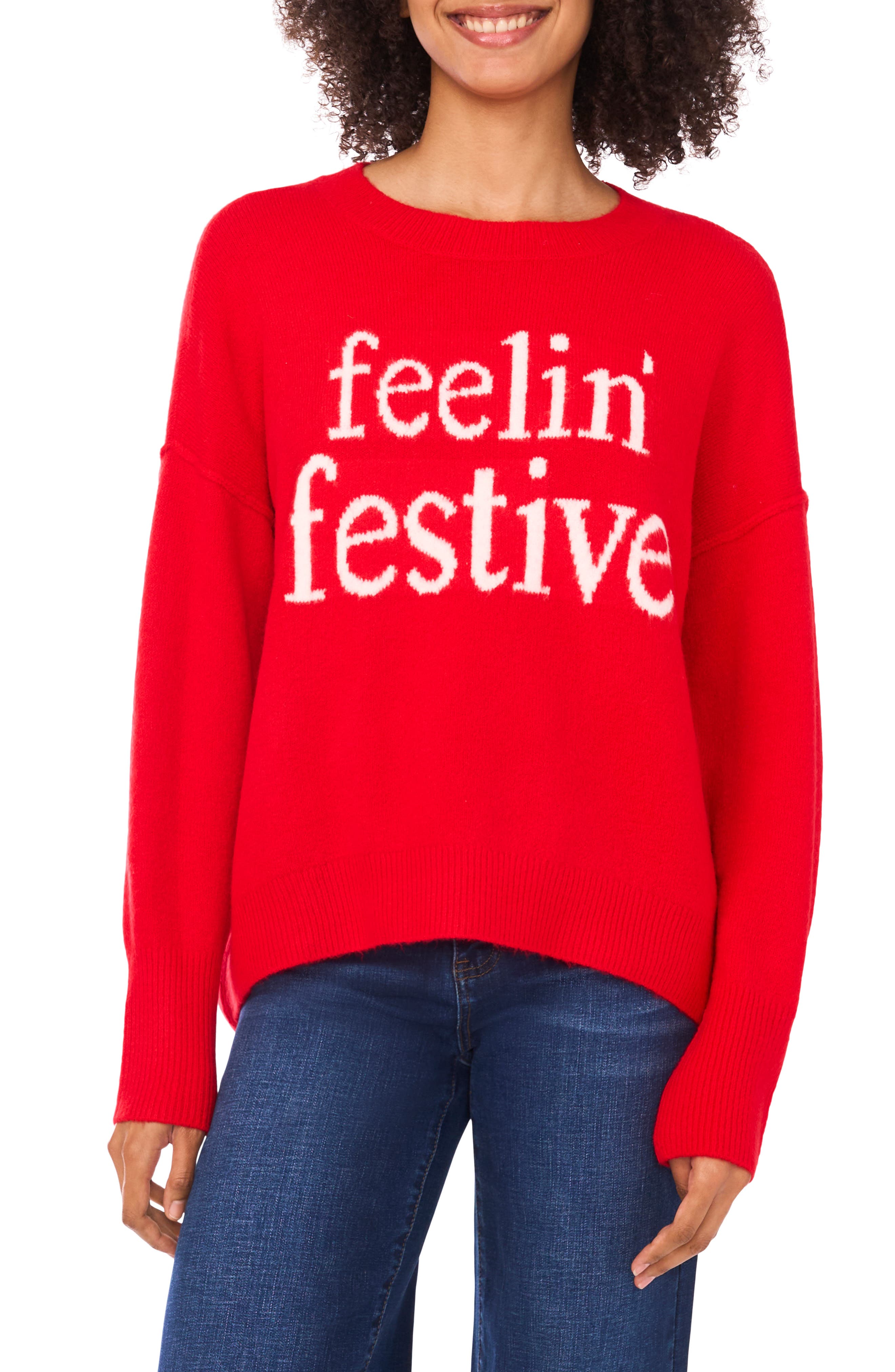 CeCe Feelin' Festive Sweater