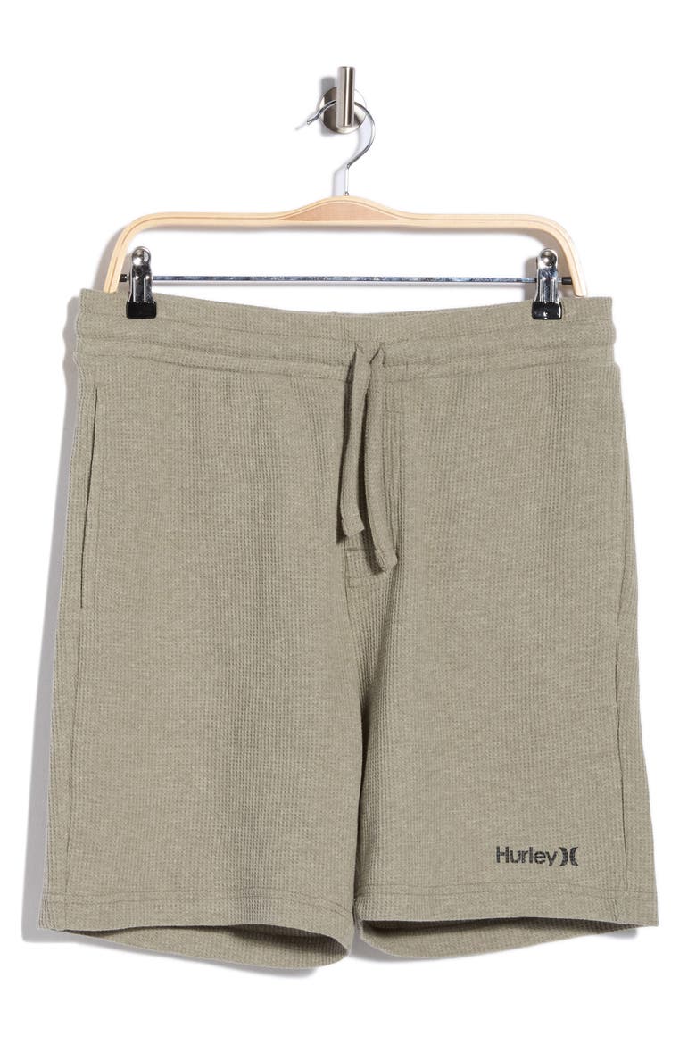 Waffle Lounge Shorts, Main, color, OLIVE