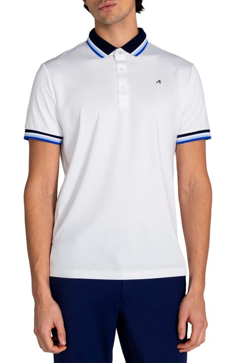 <p>McClure Tipped Performance Golf Polo</p>