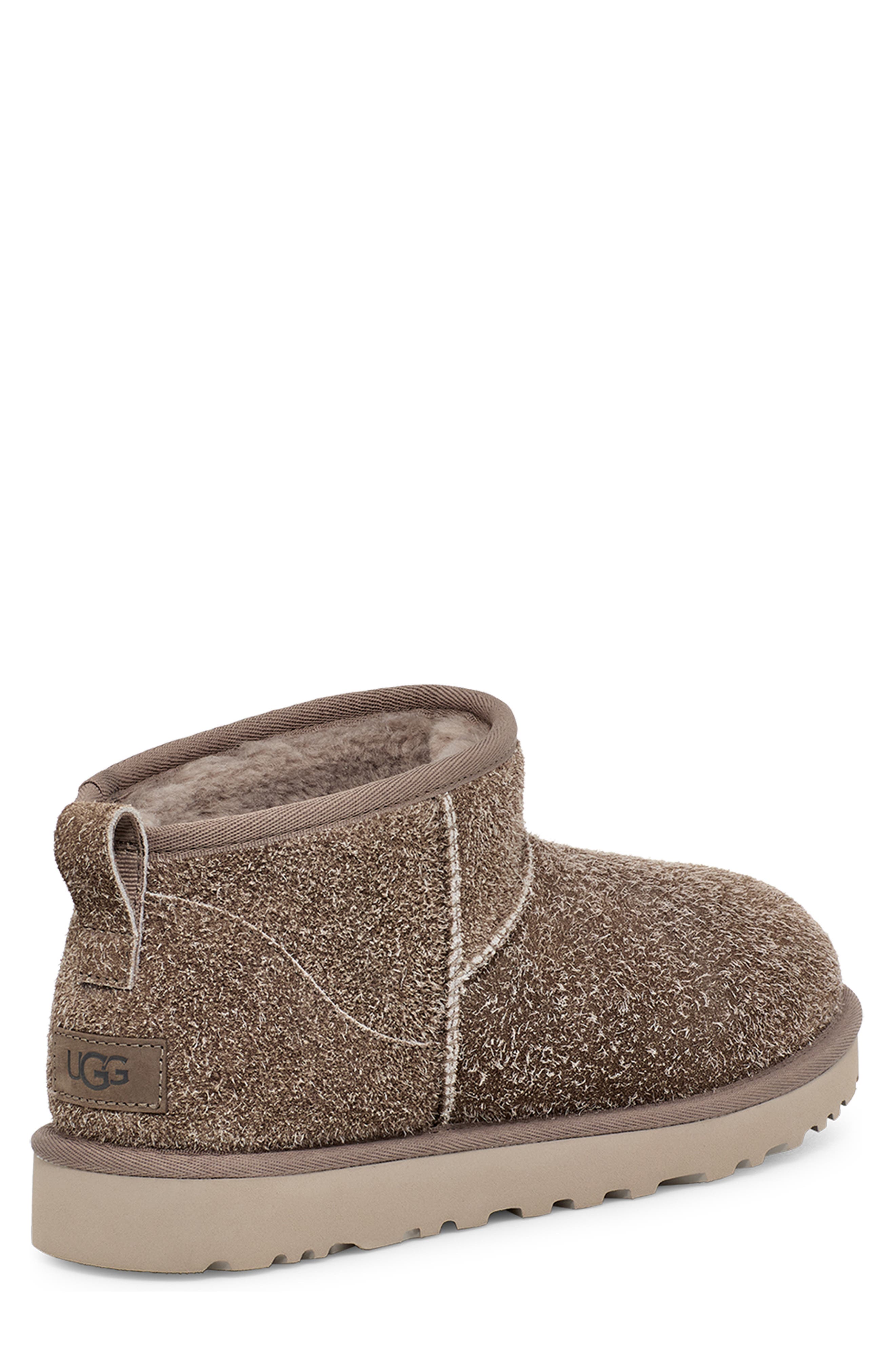 UGG<sup>®</sup> Classic Ultra Mini Shaggy Water Resistant Boot, Alternate, color, 
