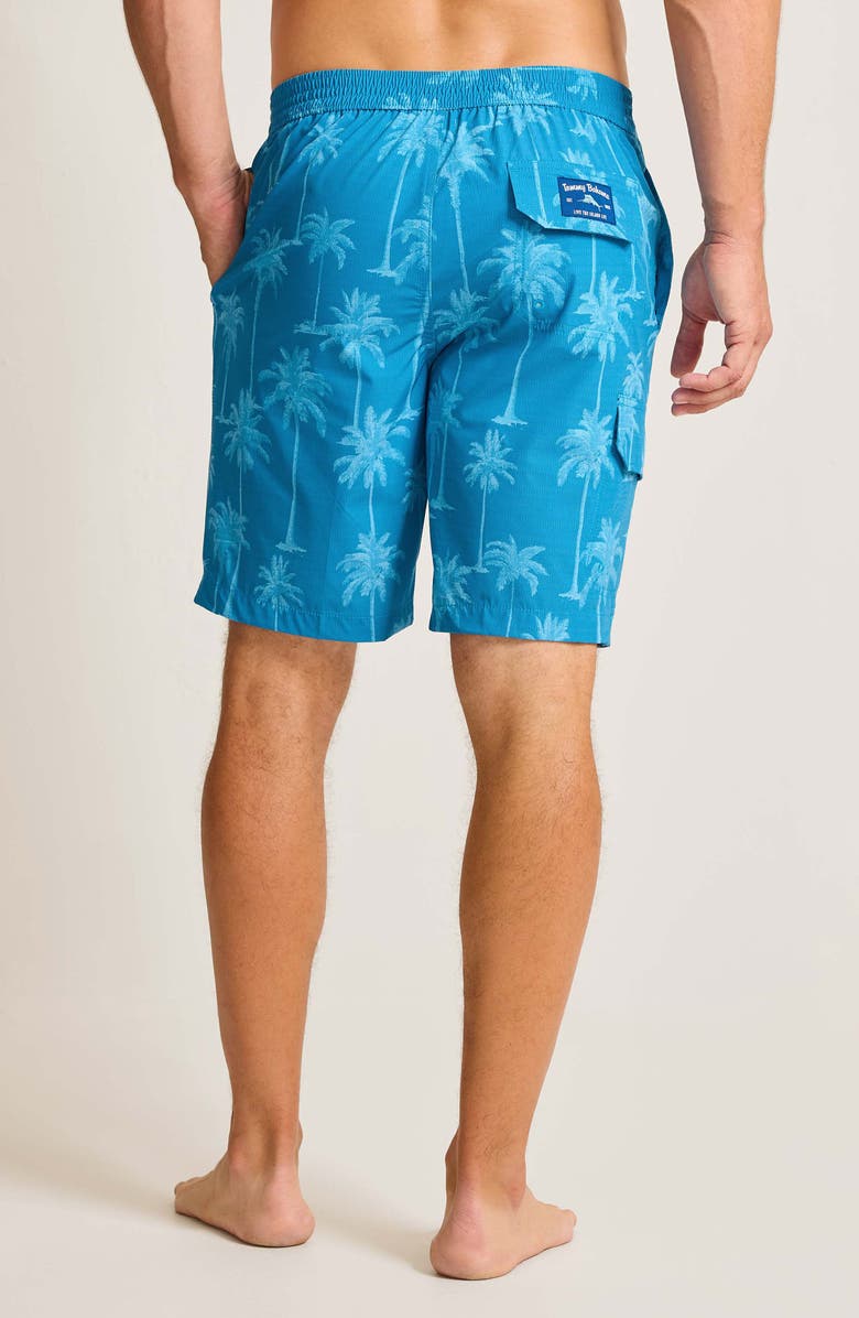 Tommy Bahama Baja Palmero Swim Trunks, Alternate, color, Blue Allure