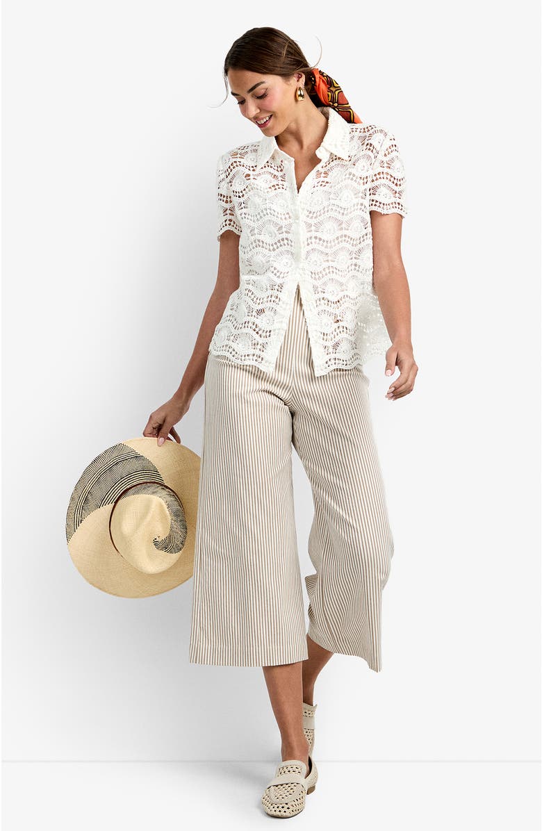 Trina Turk Triton Top, Main, color, Whitewash