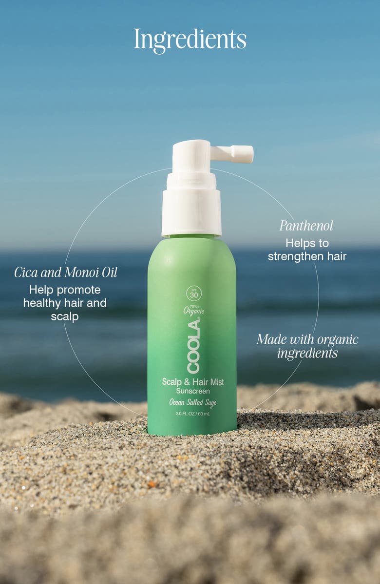 COOLA<sup>®</sup> Suncare Ocean Salt & Sage Scalp & Hair Mist SPF 30, Alternate, color,