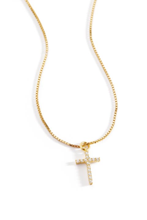 Pave Cross Necklace