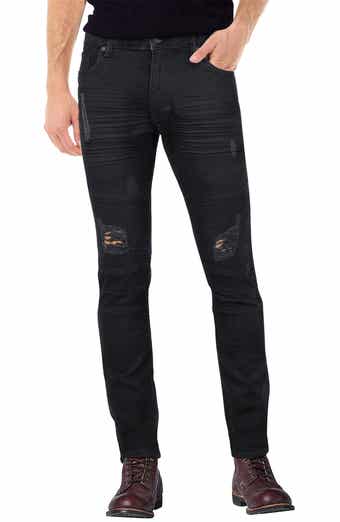 XRAY Rawx Distressed Moto Skinny Fit Jeans - 30-32" Inseam