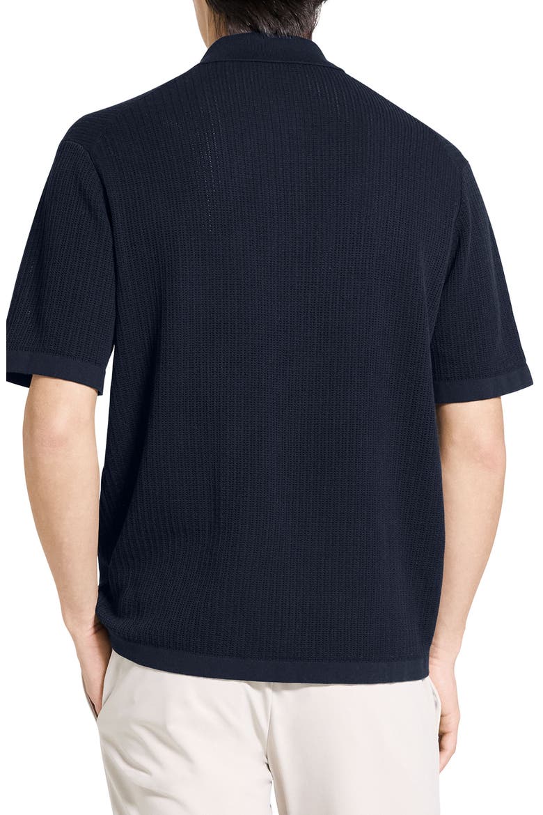 Tactile Cotton Open Stitch Button-Up Shirt, Alternate, color, BALTIC