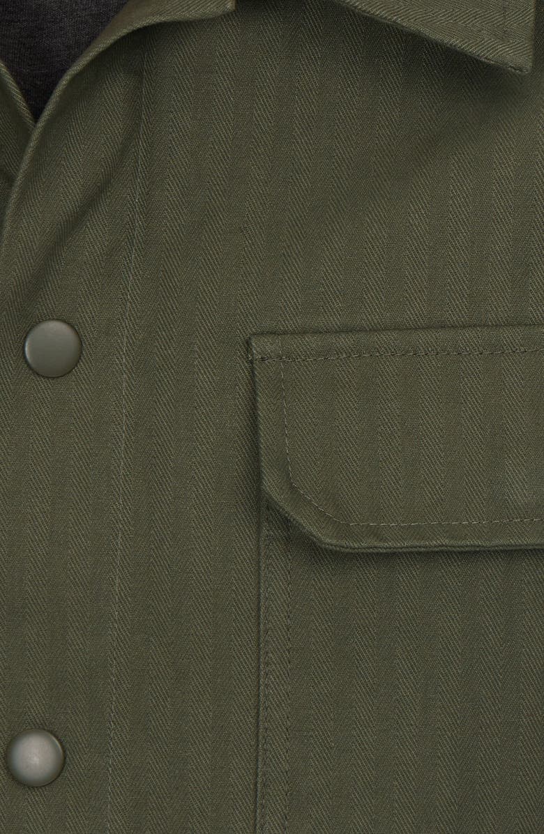 PX Herringbone Cotton Work Shirt, Alternate, color, Dark Green