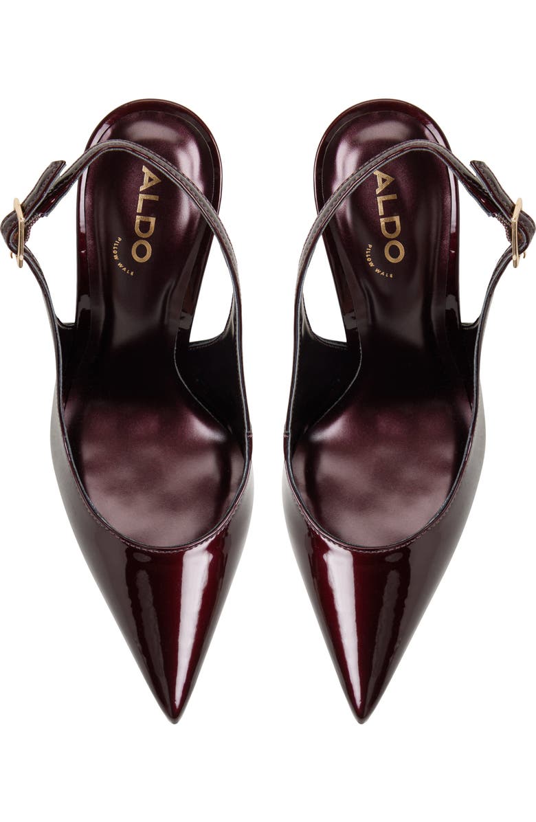 ALDO Stessysling Pointed Toe Pump, Alternate, color, Dark Brown