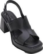 Forever & Always Shoes Zennia Leather Platform Sandal