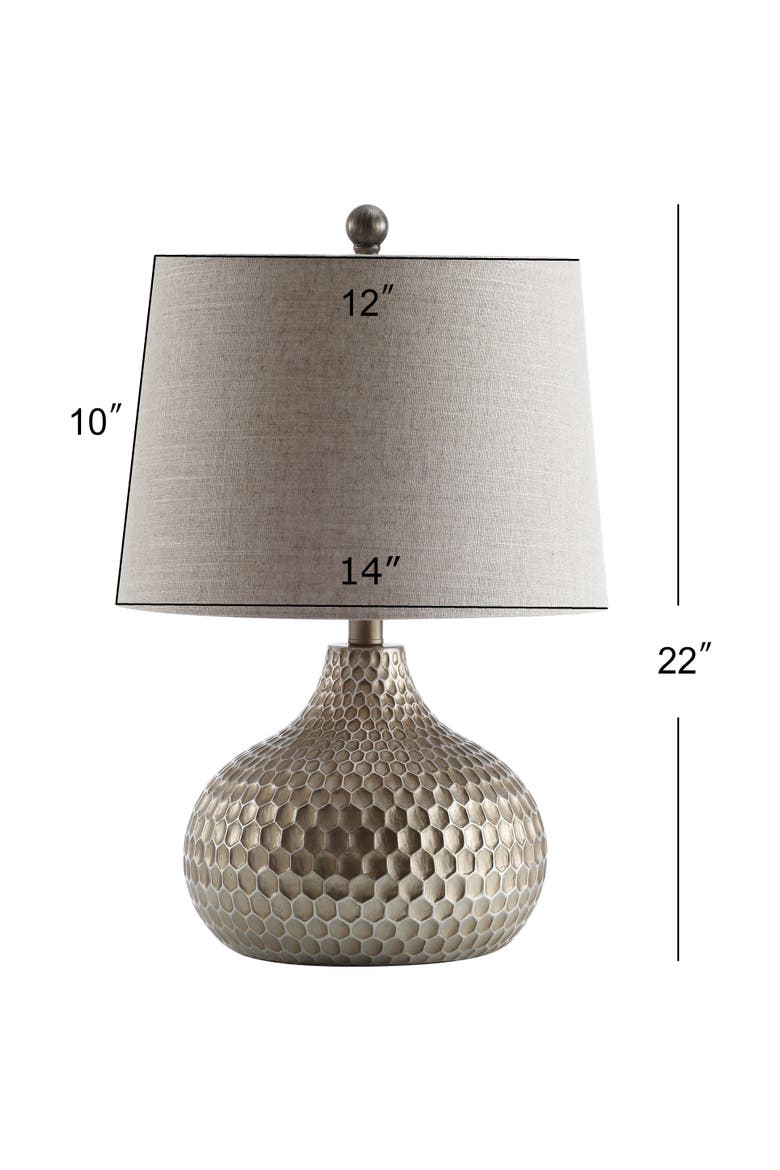 Bates Honeycomb LED Table Lamp, Main, color, Antique Brown