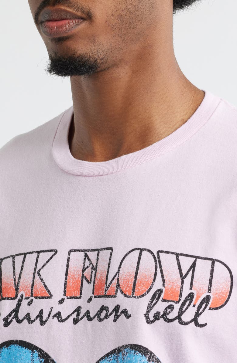 Merch Traffic Pink Floyd 1994 'The Division Bell' Graphic T-Shirt, Alternate, color, Pink Pigment Dye