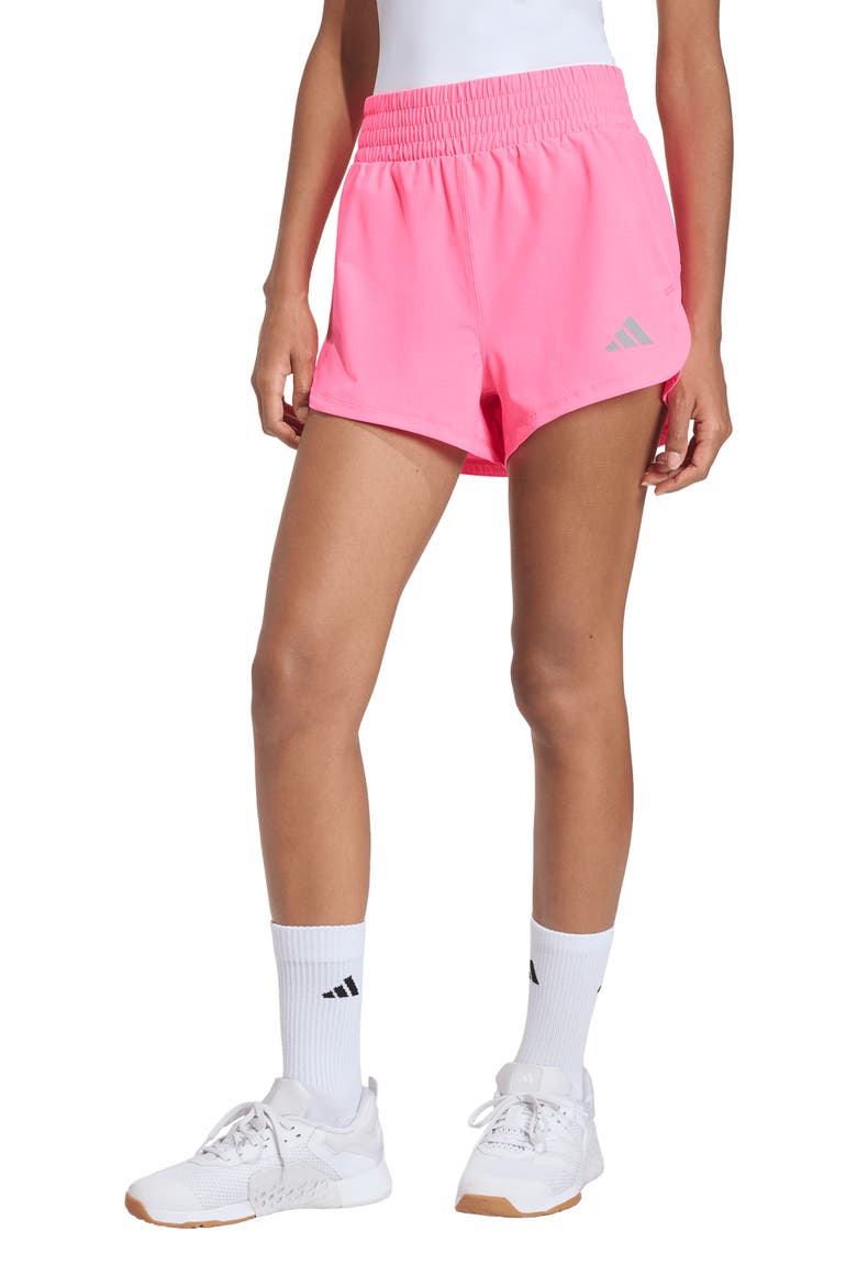 Tech Pacer Training Shorts, Main, color, LUCID PINK