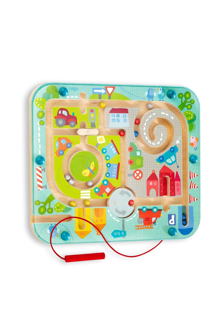Town Maze Magnetic Puzzle Game, Main, color, Blue Multi