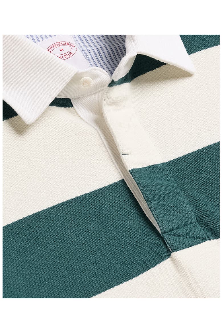 Stripe Rugby Shirt, Alternate, color, CREAM/ GREEN