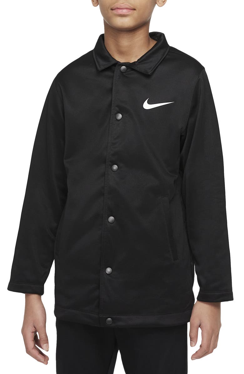 Nike Kids' Therma-FIT Snap-Up Jacket, Alternate, color, 