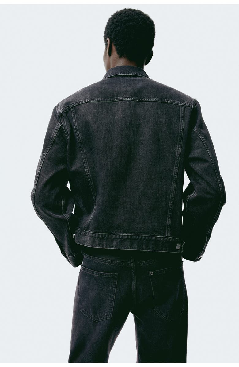 H&M Original Straight Jeans, Alternate, color, Denim Black