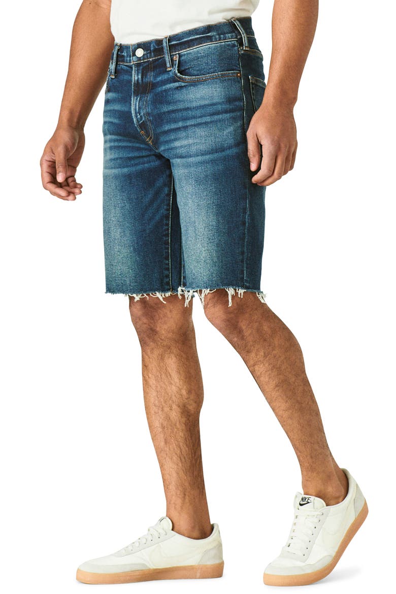 Athletic Slim Fit Denim Shorts, Alternate, color, DOVER BLUE