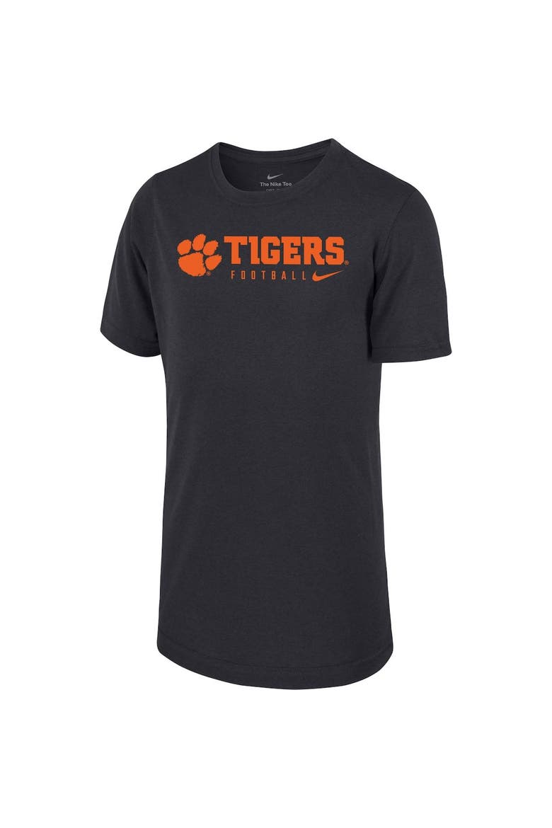 Preschool Nike Black Clemson Tigers 2023 Sideline Legend Performance T-Shirt, Alternate, color, Anthracite